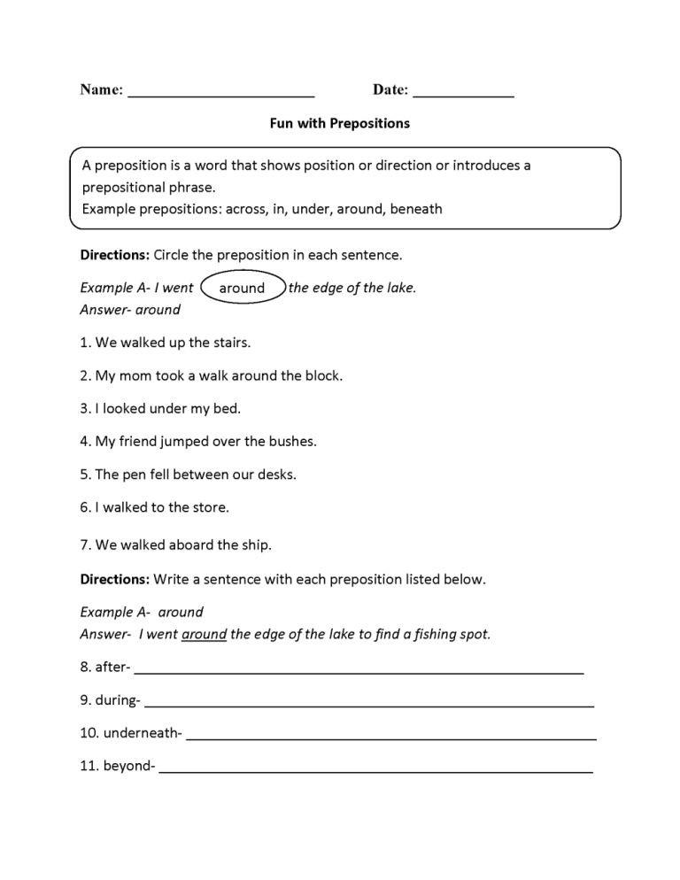 8th Grade Verb Phrase Worksheet