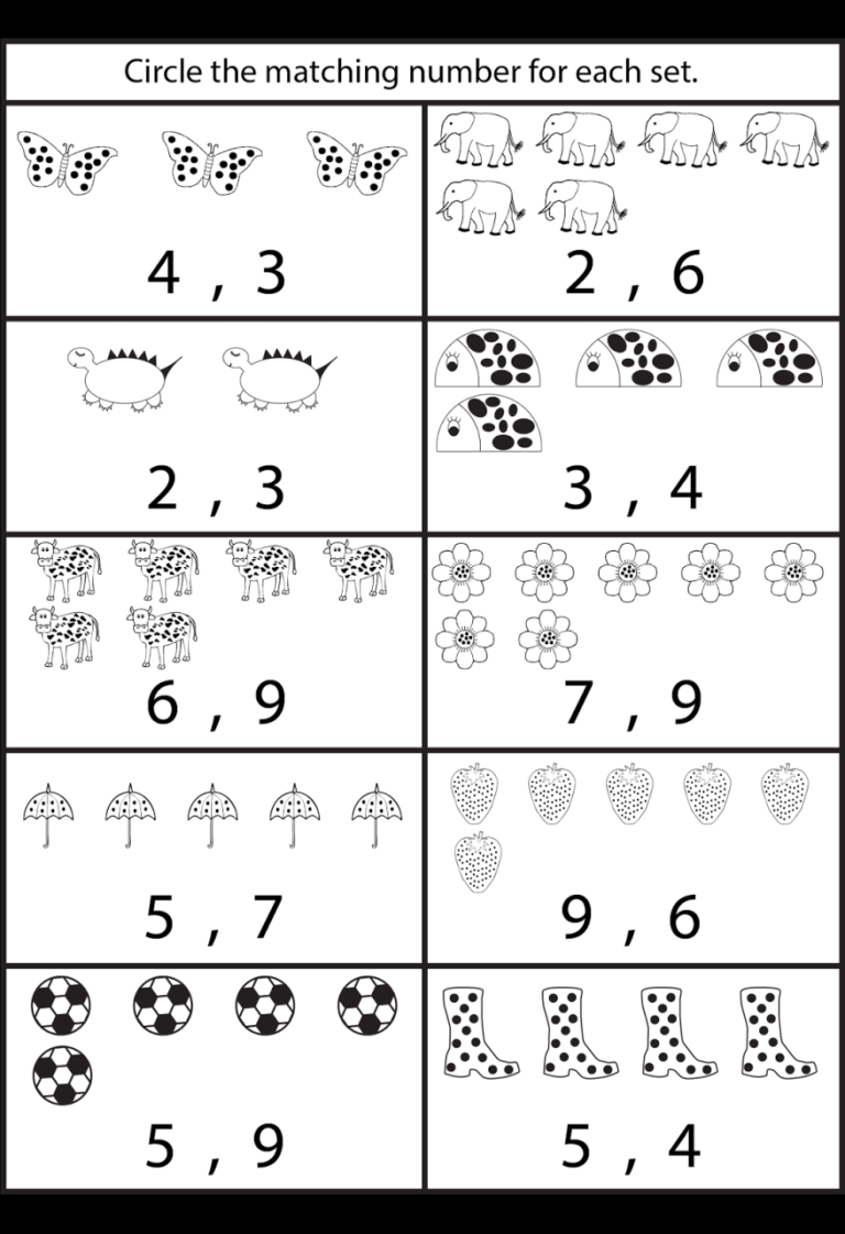 Numbers Printables For Toddlers