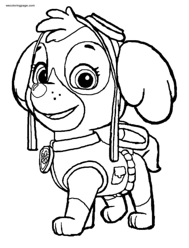 Paw Patrol Pictures To Color