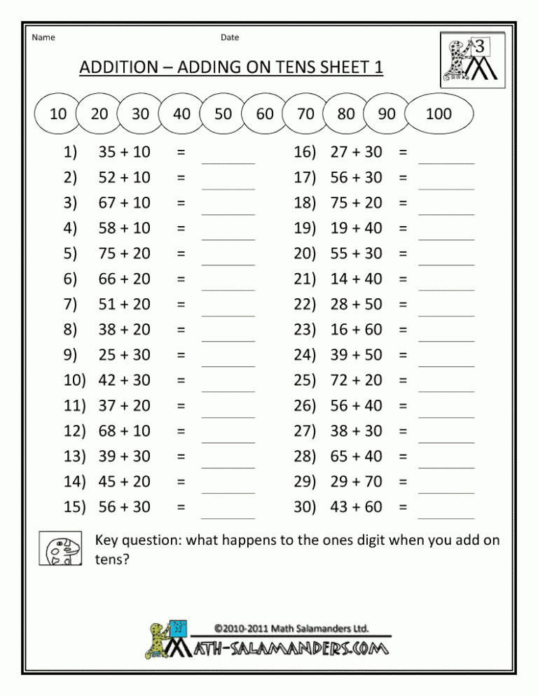 Year 4 Maths Worksheets Pdf