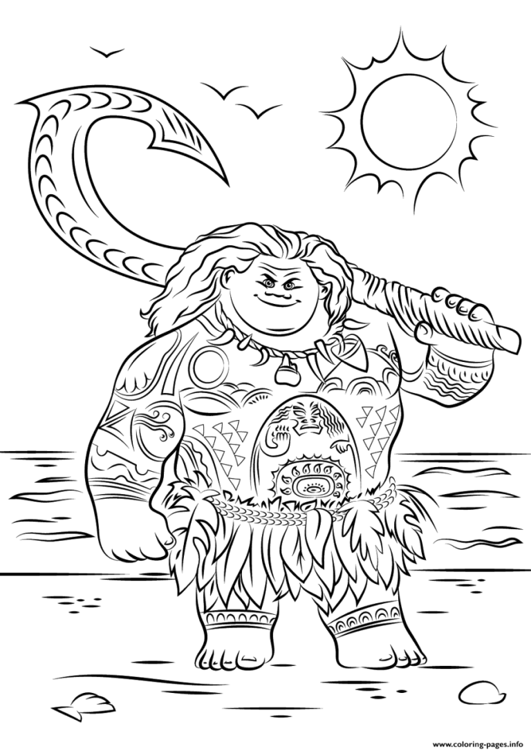 Moana Coloring Sheets