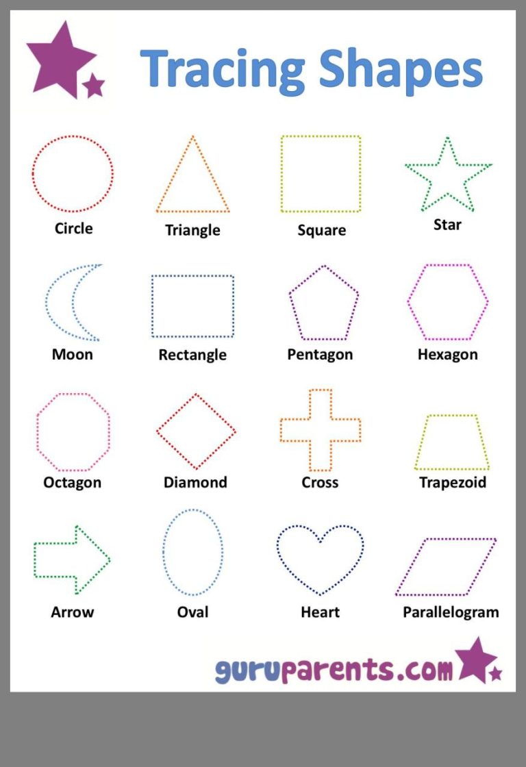 Printable Shapes Preschool