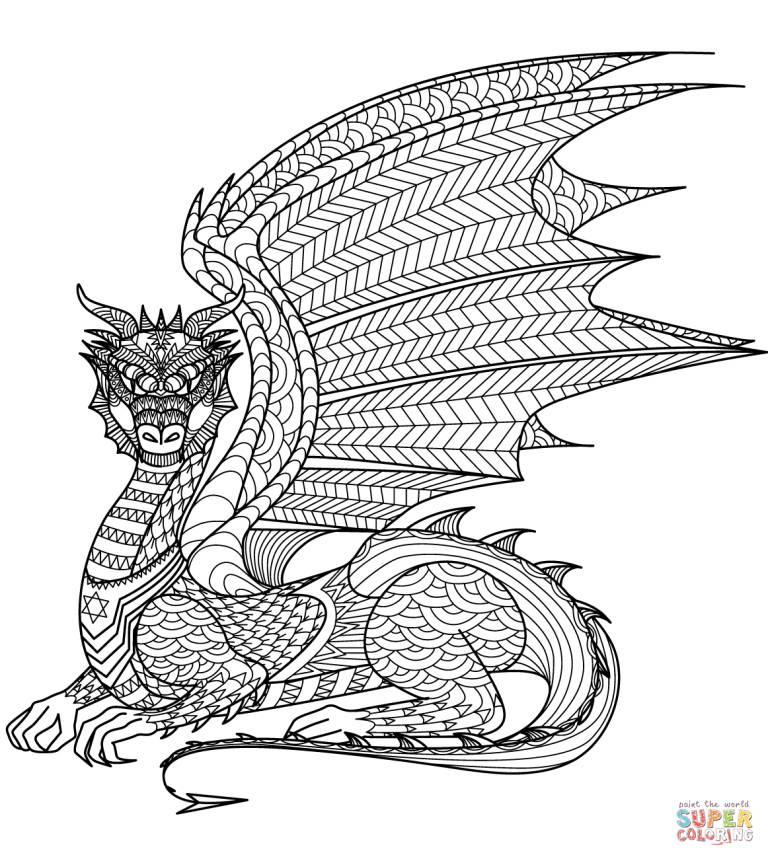 Super Coloring Pages Dragon