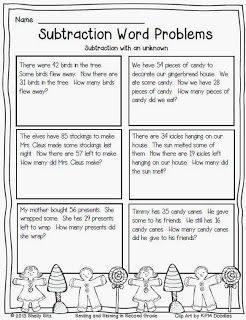 Subtraction Word Problems For Grade 2