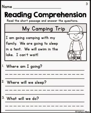 1st Grade Reading Worksheets Free Printable