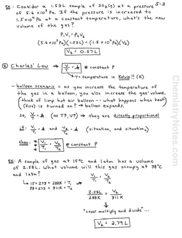 Combined Gas Law Problems Worksheet