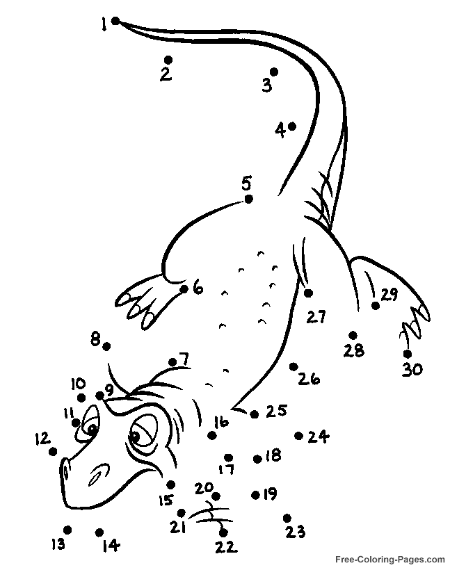 Printable Dot To Dot Coloring Pages