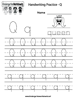 Letter Q Worksheets Free Printables