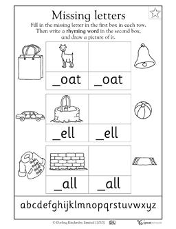 Missing Letters Worksheet For Grade 3