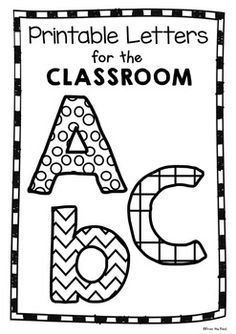 Printable Alphabet Letters For Bulletin Boards