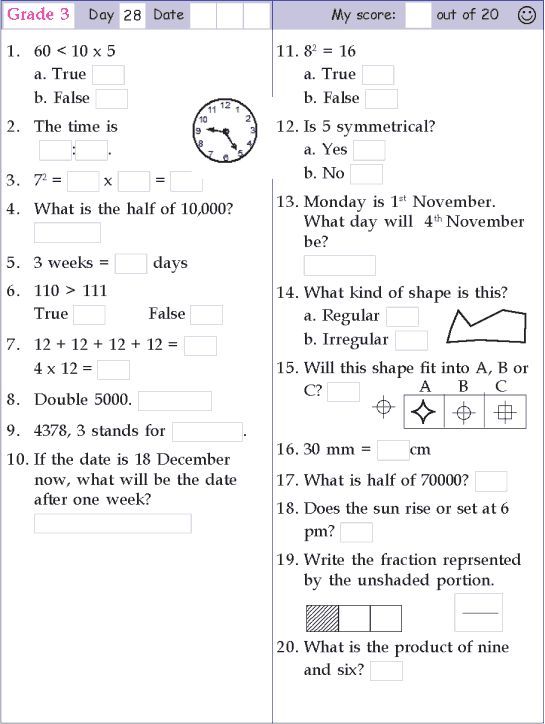 Mental Maths For Class 3 Pdf