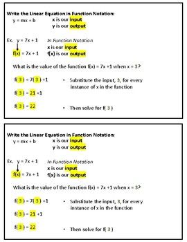 Function Notation Worksheet With Answer Key