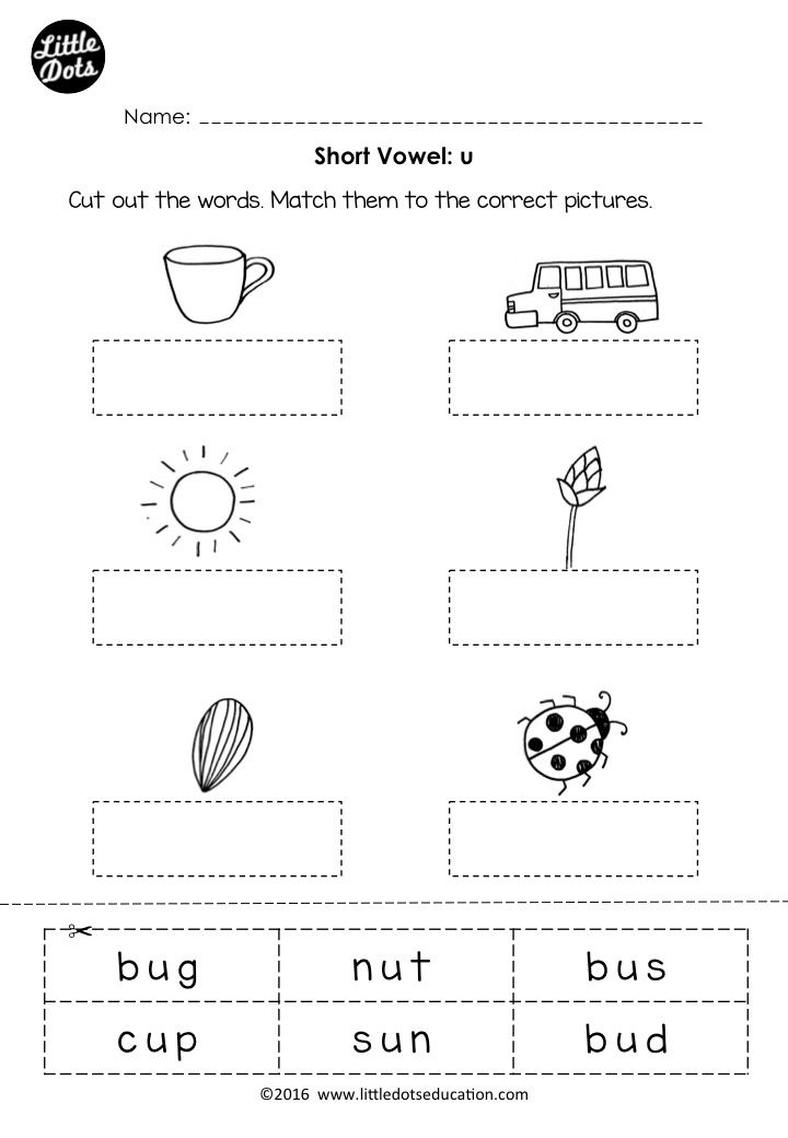 Vowels Worksheets For Grade 1