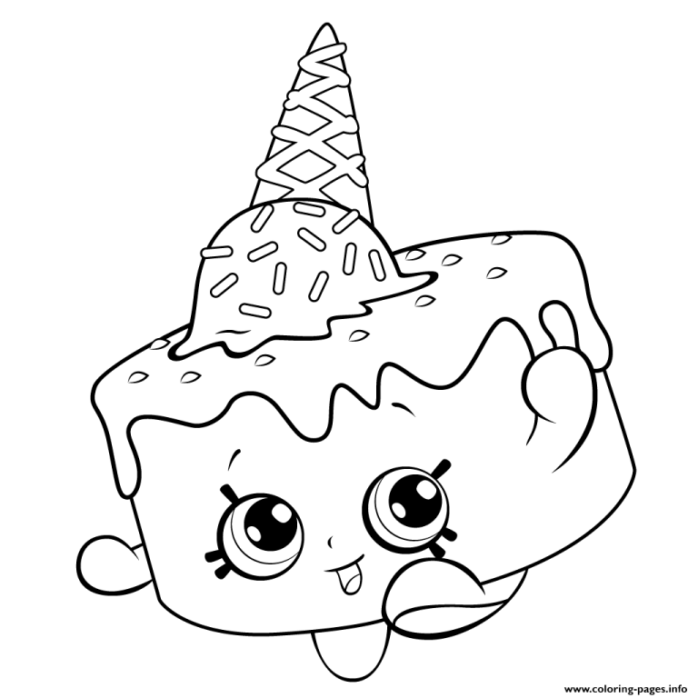 Shopkins Coloring Pages Food