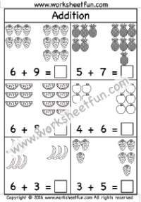 Addition Problems To 20