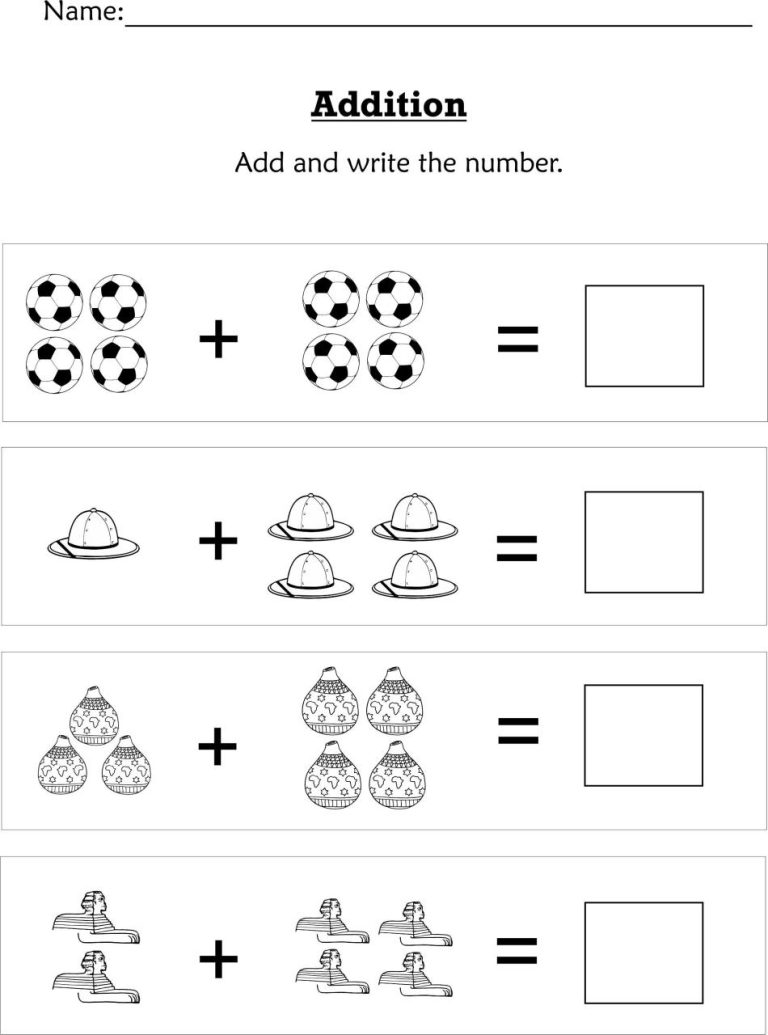 Pre K Math Worksheets Printable Free