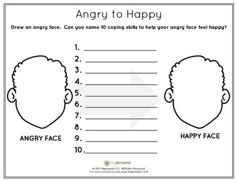 Anger Management Worksheets For Kids Pdf