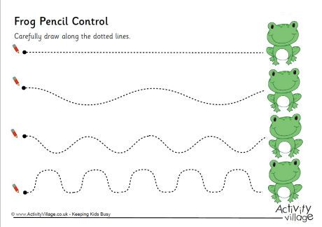 Pencil Control Worksheets For Kindergarten