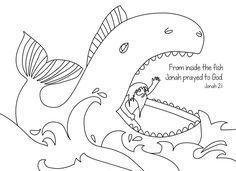 Jonah And The Whale Coloring Page