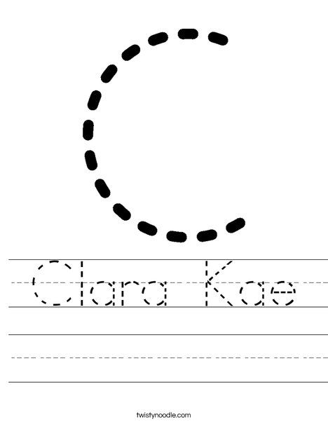 Letter C Worksheets Preschool