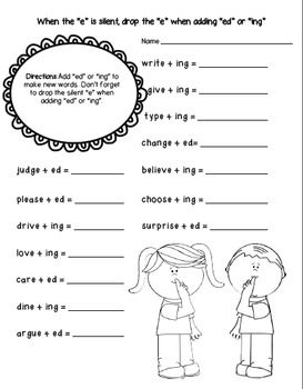 Silent E Worksheets Grade 3