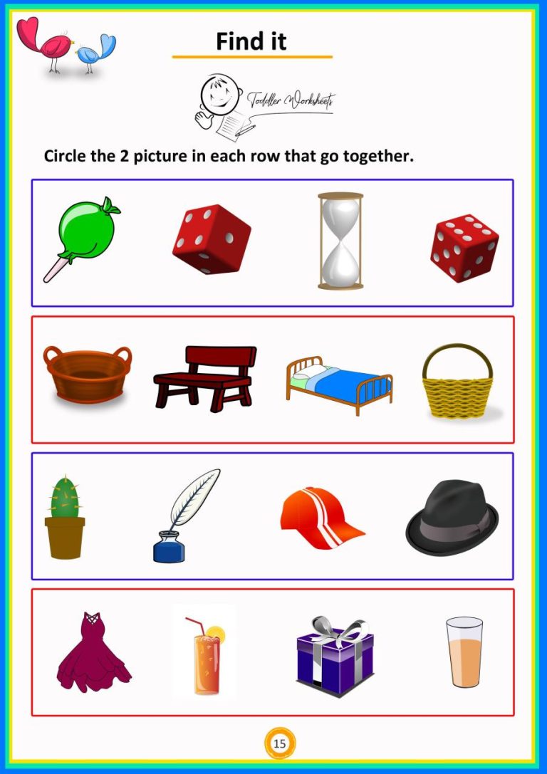 Simple Math Worksheets With Pictures