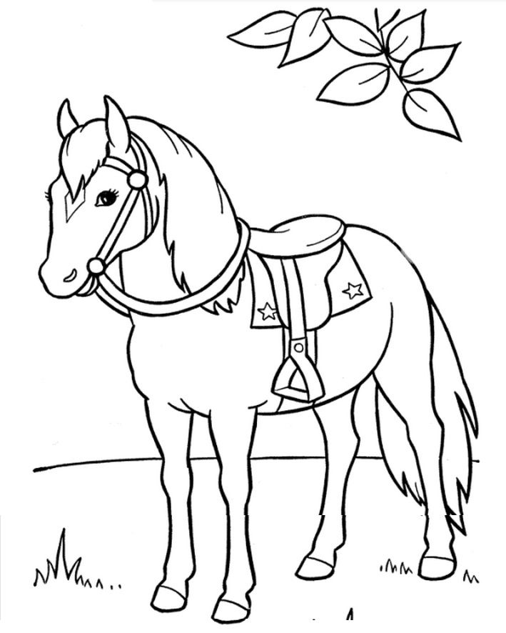 Printable Horse Coloring Pages