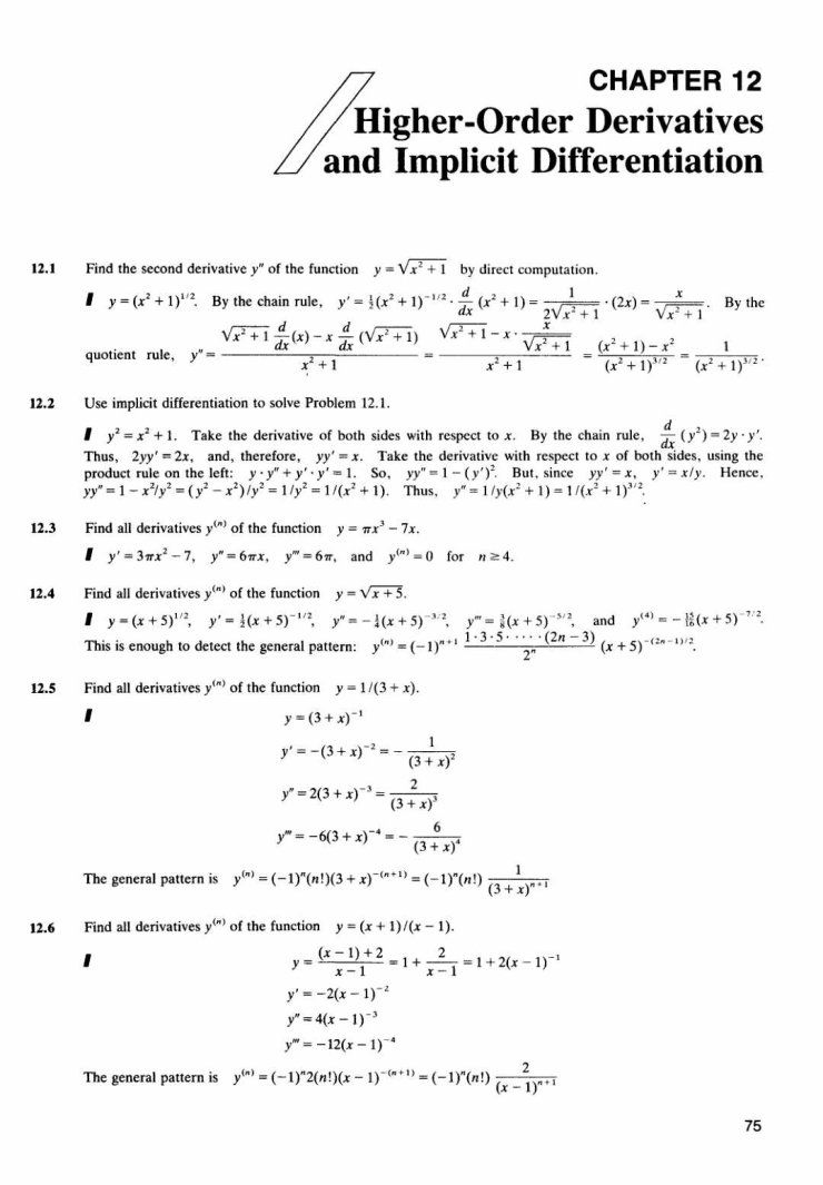 Implicit Differentiation Worksheet