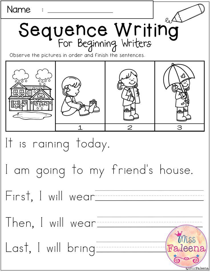 Sequencing Worksheets 1st Grade