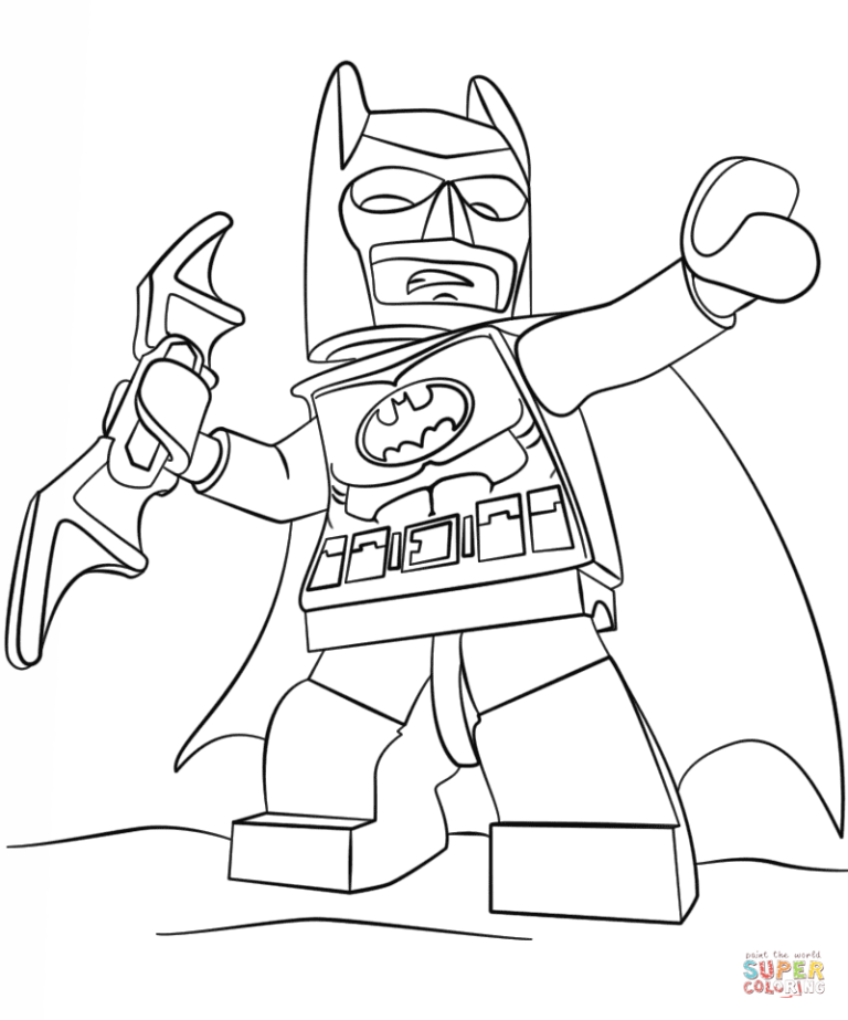 Lego Batman Coloring Pages