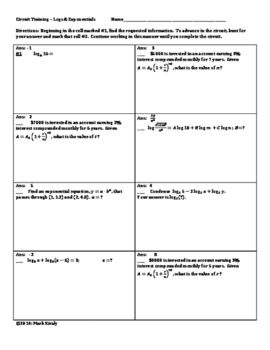 Logarithmic Equations Worksheet Precalculus