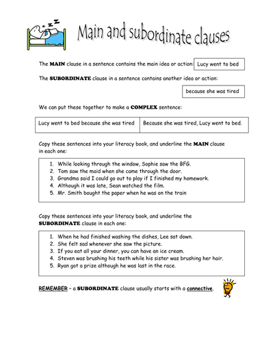 Independent And Dependent Clauses Worksheet With Answers Pdf