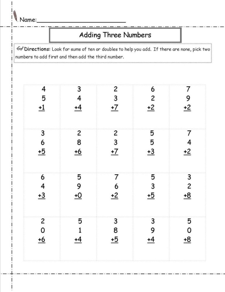 Year 1 Maths Worksheets