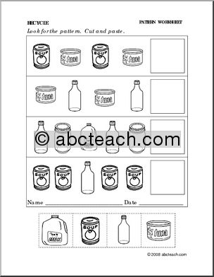 Recycling Worksheets For Preschool