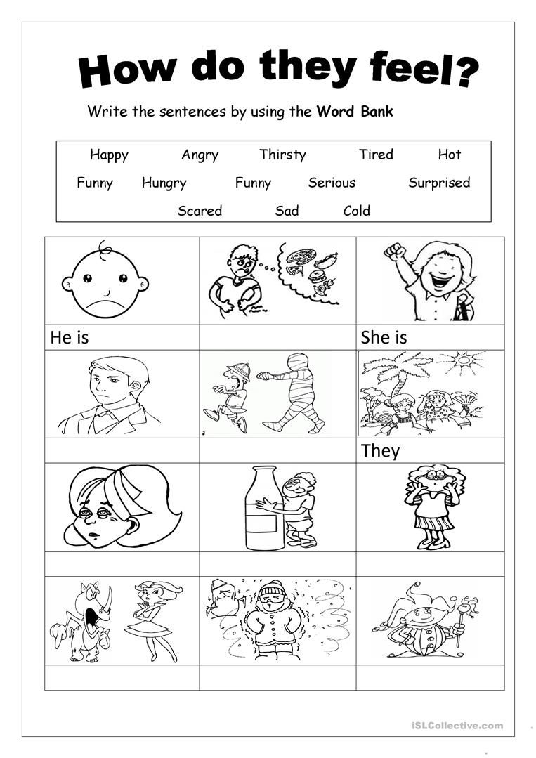 Feelings Worksheets