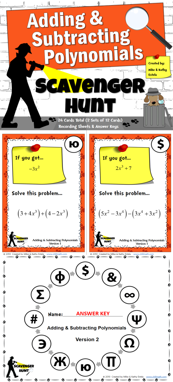 Adding And Subtracting Polynomials Worksheet Pdf