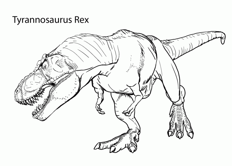 Indominus Rex Coloring Page