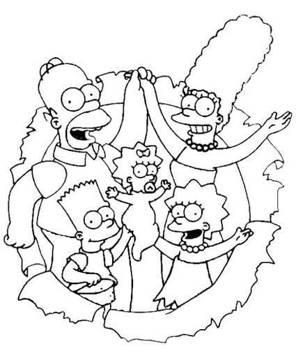 Simpsons Coloring Pages