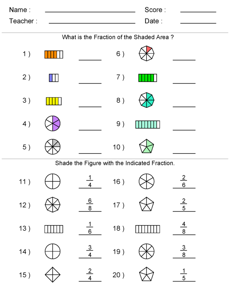 Complex Fractions Worksheets