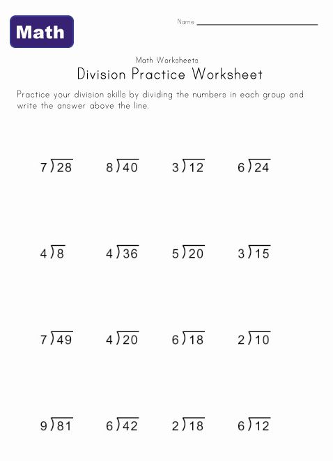 Division Math Problems 4th Grade