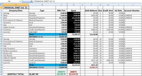 Worksheet Accounting