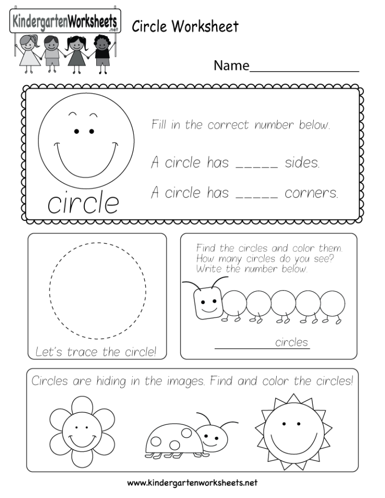 Circle Worksheets Preschool