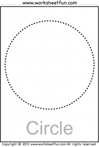 Circle Worksheet Preschool Free