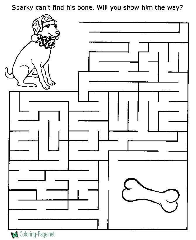 Maze Worksheets For Elementary