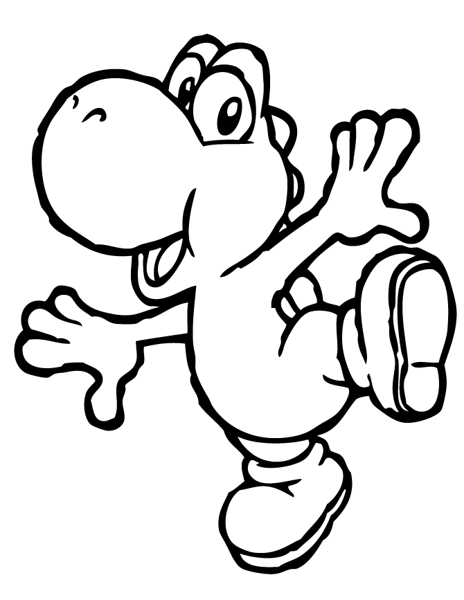 Yoshi Coloring Pages