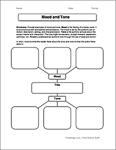 Tone And Mood Worksheet Pdf