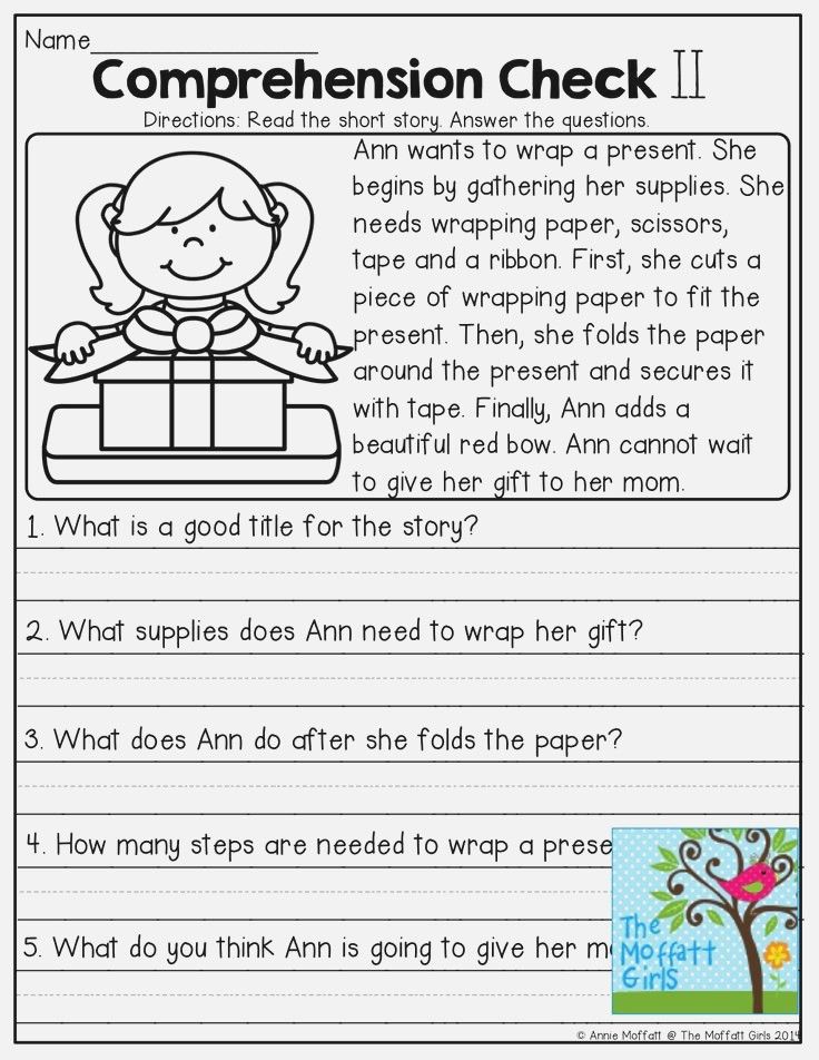 Reading Comprehension For 4 Year Olds