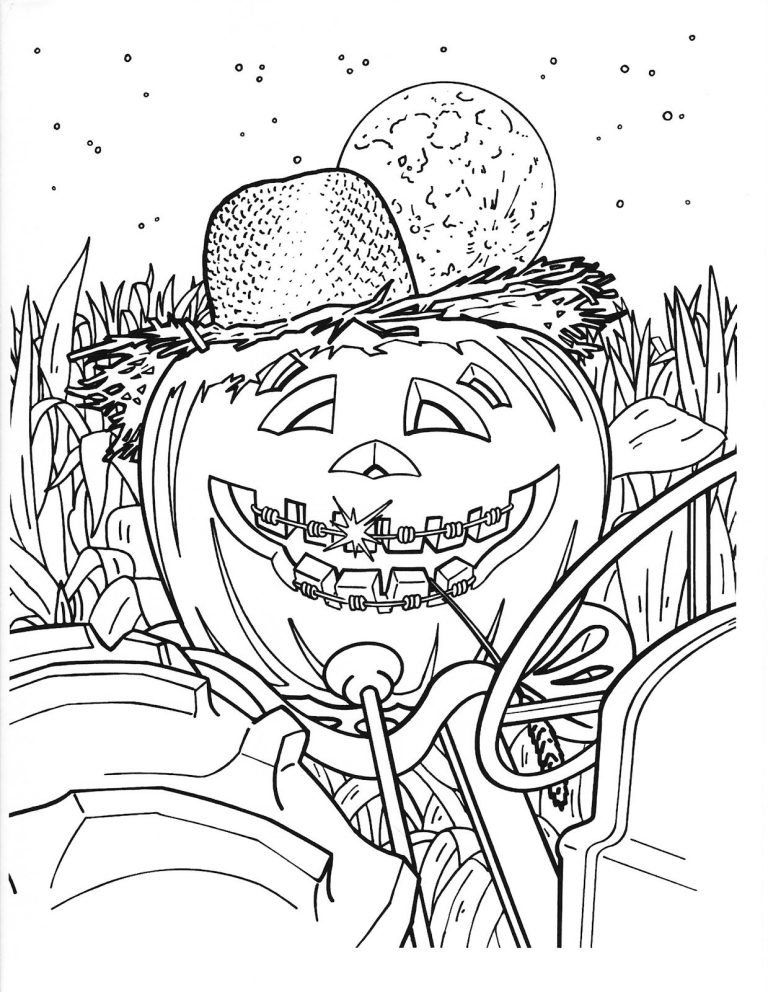 Pumpkin Coloring Pages Hard