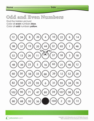 Odd And Even Numbers Worksheets 5th Grade Pdf