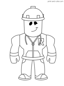 Roblox Colouring Pages